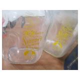 2 Collectible Glass Advertisement V...