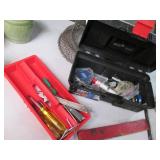 Plastic Toolbox filled with misc ha...
