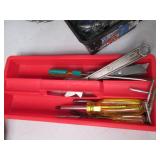 Plastic Toolbox filled with misc ha...