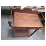 Vintage Wooden Wash Table with 1 dr...