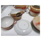 Vintage China 6 Cups, 6 mini plates...