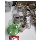 Lot of Vintage Oil Lamps...