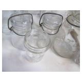 Lot of Heavy Duty Glass Jars (Most ...