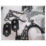 Set of Cast or Wraught Iron Lantern...
