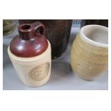 Clay Water Jugs, mug and some bells...