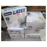 6 boxes of Latex Exam Gloves, One s...