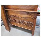 Antique Wooden Headboard, Footboard...