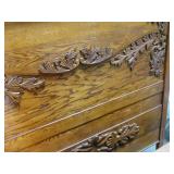 Antique Wooden Headboard, Footboard...