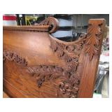 Antique Wooden Headboard, Footboard...