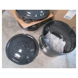 21 Quart Black Canner Stock Pot wit...