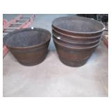 5 Bushel Sized Wooden Outdoor Decor...