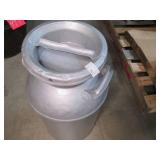 Tall Vintage Metal Milk Can with Li...