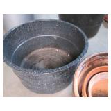 Lot of Terra Cotta Planters and a M...