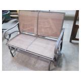 Two Person Metal Framed Outdoor Gli...