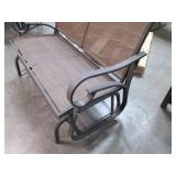 Two Person Metal Framed Outdoor Gli...
