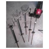Lot of 5 Heavy Duty Stake in the Gr...