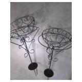 Lot of 2 Heavy Duty Stake in the Gr...