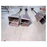 Lot of 3 Square Heavy Duty Stake in...
