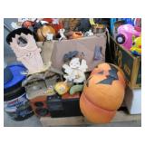 Massive Holiday and Home Décor Lot FILLED with some adorable items! Kids toys, Christmas & Halloween nik-naks galore, pet beds, curtain rods, tv trays, styrofoam cooler…the list goes