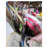 Massive Holiday and Home Décor Lot FILLED with some adorable items! Kids toys, Christmas & Halloween nik-naks galore, pet beds, curtain rods, tv trays, styrofoam cooler…the list goes