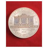 2009 Austria Philharmonic 1 oz. .999 Fine Silver