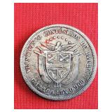 1904 Republica De Panama Silver Coin
