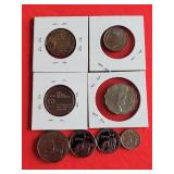 Coins- Israel, Lithuania, Cook Island, State of Eritrea