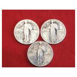Standing Liberty Quarters