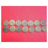 14 Miscellaneous Indian Head Pennies