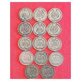 14 Miscellaneous Indian Head Pennies