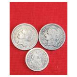 3 Cents Dimes & A Half Dime