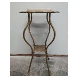 Marble top plant stand