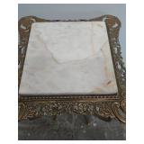 Marble top plant stand