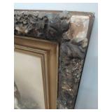 Old Framed Portrait Of Lady