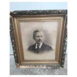 Old Framed Portrait Of Gentleman