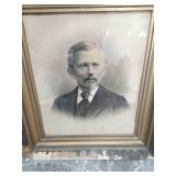 Old Framed Portrait Of Gentleman