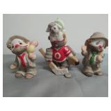 Collection Of 3 Lil Vagabond Clowns By Enesco Figurines