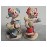 Collection Of 3 Lefton Clowns Figurines