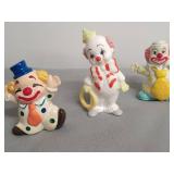 Collection Of 6 Clown Figurines By Enesco And George Good