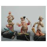 Collection Of 5 Clown Figurines