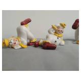 Collection Of 5 Clown Figurines