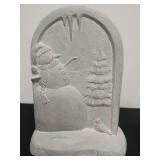 Two Isabel Bloom Snowman Sculptures