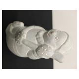 Two Isabel Bloom Snowman Sculptures