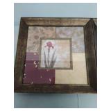 Two Pieces Of Framed Floral Art