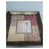 Two Pieces Of Framed Floral Art