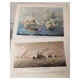 U.S. Navy And Army Lithographs