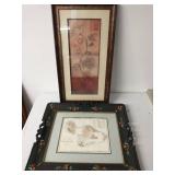 Two Pieces Of Framed Artwork