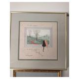 Two Pieces Of Framed Artwork