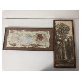 Two Pieces Of Framed Artwork