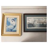 Two Pieces Of Framed Artwork